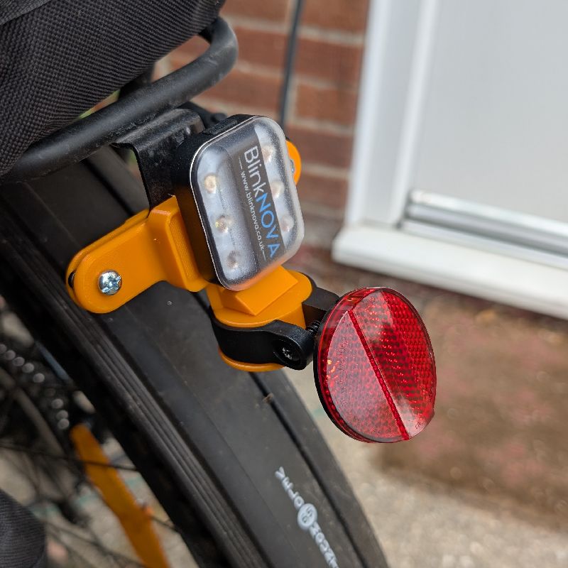 Fiets Reflector Clip — Bagagedrager Montage